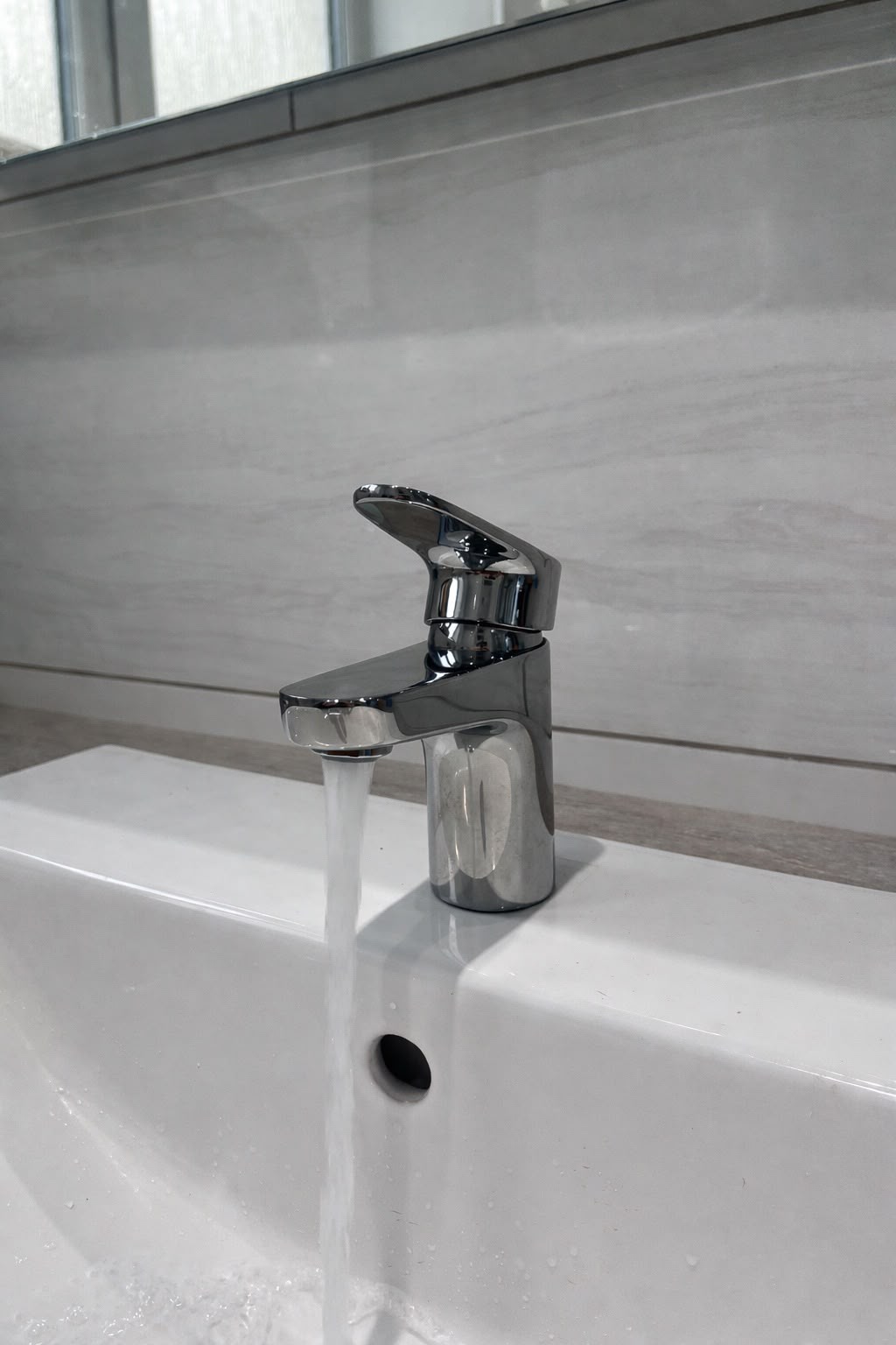 Chrome basin mixer tap
